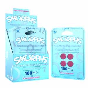 Smurph’s Kiwi Dragon Berry 7OH Tablets 100mg 4-pack display with 10-pack retail box